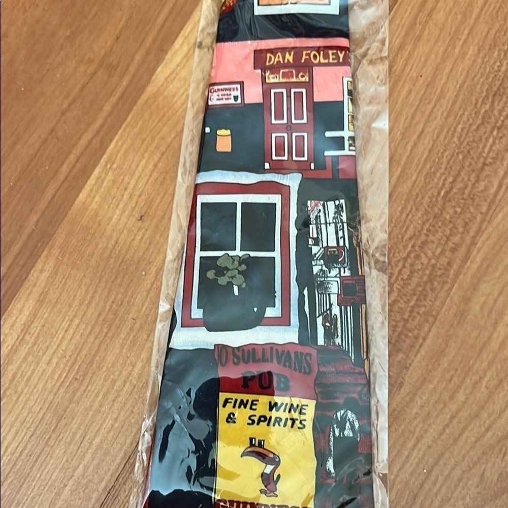 Fredric A Colorful Graphic Pub Necktie - Picture 5 of 5
